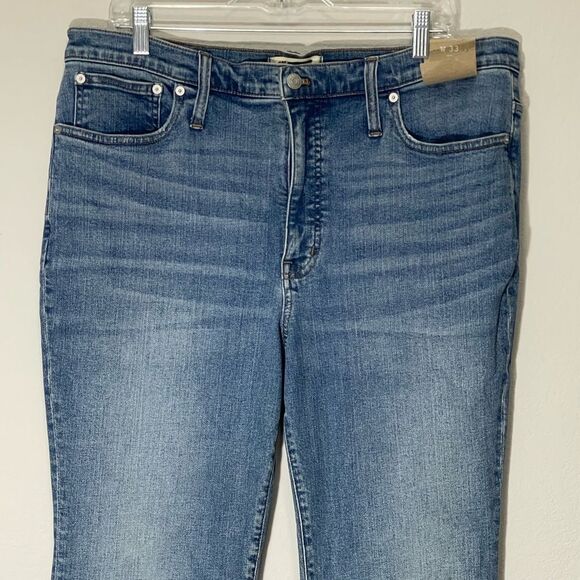 Madewell Skinny Flare High Rise Jeans in Fairson Wash Size 33 NWT - Picture 12 of 16